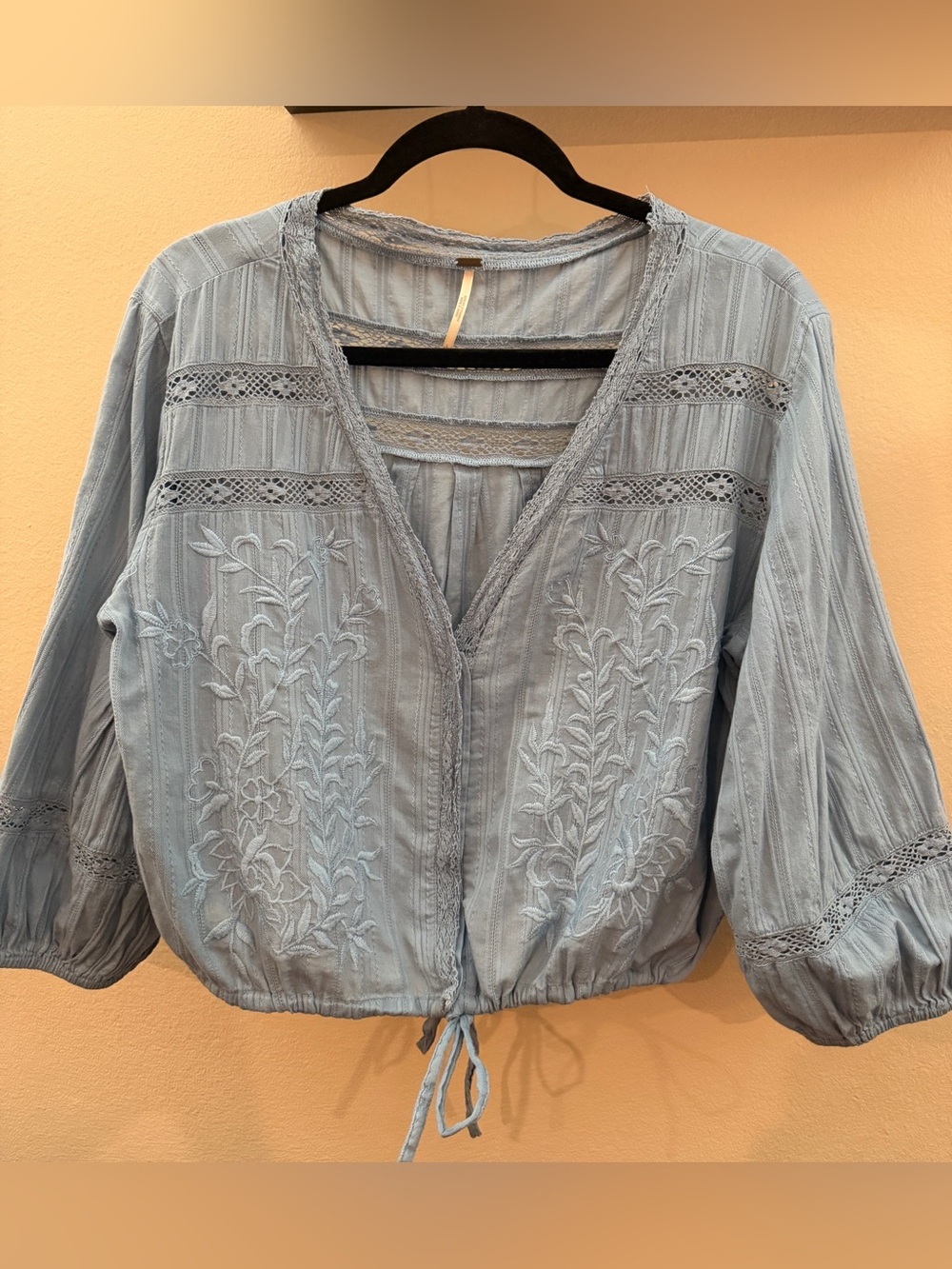 Free People - Follow Your Heart Embroidered Top